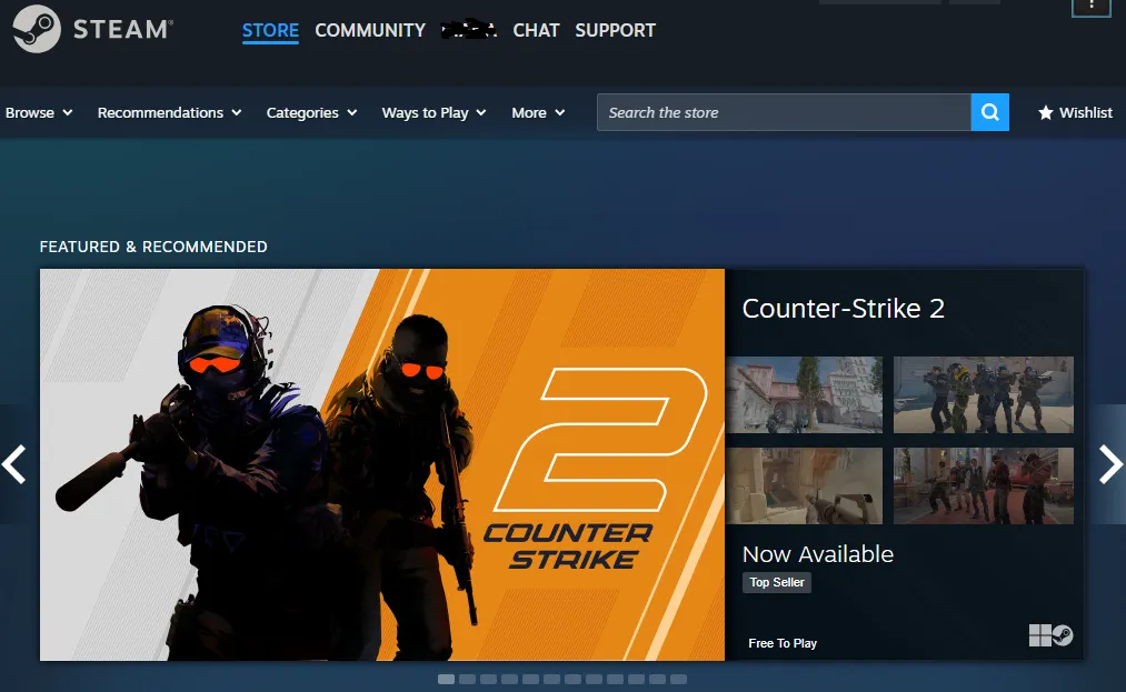 Log in with your Steam account.